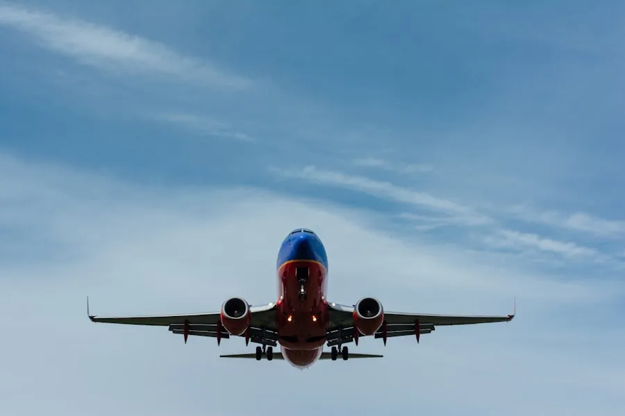 Airliner on short final approach, head-on